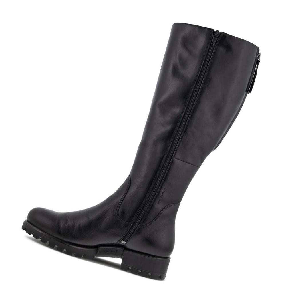 Women's Ecco Modtray High Boots Black | USA 18XYU